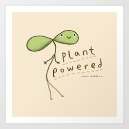 Plant Powered Art Print