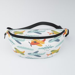 Airplanes pattern Fanny Pack