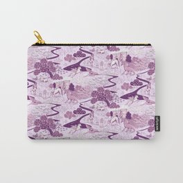 Mythical Creatures Toile- Plum purple colors Carry-All Pouch