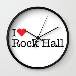 I Heart Rock Hall, MD Wall Clock
