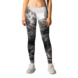 Blackwater Falls State Park West Virginia River Canyon Landscape Black White Print Leggings | Blackwaterfalls, Mountains, Rocks, Almostheaven, Canyon, Canaanvalley, Wilderness, Forest, Photo, Countryroads 