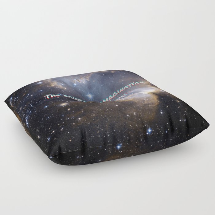 Galaxy The power of imagination  makes us infinite Floor Pillow
