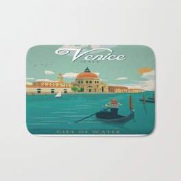 Vintage poster - Venice Badematte | Venice, Gondola, Italy, Painting, Venitian, Classic, Vacation, Italian, Fun, Canal 
