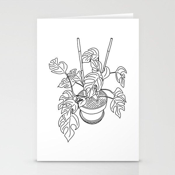 Monstera Stationery Cards