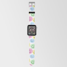 Happy Face Party (pastel rainbow) Apple Watch Band
