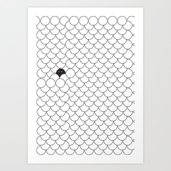 black sheep Art Print