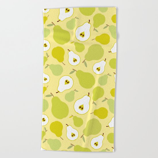 Honey pears Beach Towel