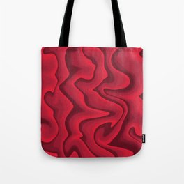Fuzzy & Swirly Red Tote Bag