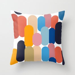 Riot of Colors Throw Pillow