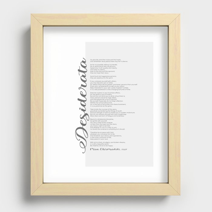 Recessed Framed Print