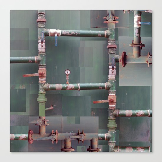 Industrial veins Canvas Print