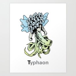 Typhaon Art Print