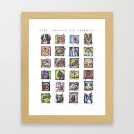Pet Compilation Framed Art Print