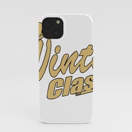 Winter Classy Logo (Gold) iPhone Case