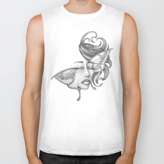 Moth Biker Tank