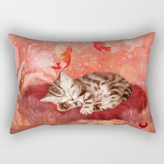 Cute little kitten Rectangular Pillow