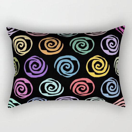 Circles Abstract Seamless Pattern 2 Rectangular Pillow