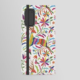 Deers Pattern in Mexican Otomi Style by Akbaly Android Wallet Case