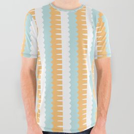 Abstract Fascade Pattern Artwork 05 Color 01  All Over Graphic Tee