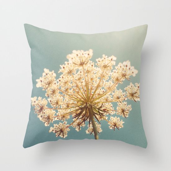 Queen Anne's Lace Throw Pillow