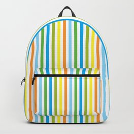 Colourful Pinstripes Backpack | Verticalpinstripes, Blueline, Stripes, Pinstripes, Greenlines, Colouredpattern, Digitalpattern, Verticalpattern, Pattern, Verticalart 
