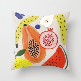 Acrylic Fruits  Throw Pillow
