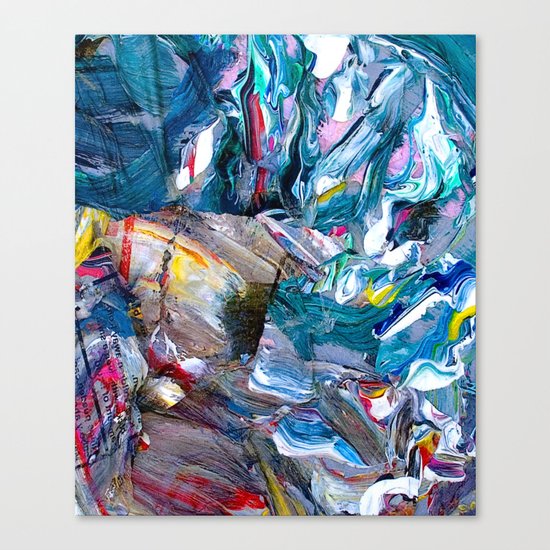 Marble Beach Side Canvas Print