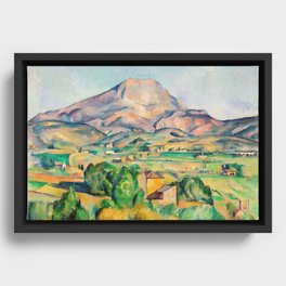Paul Cezanne - Mont Sainte-Victoire Framed Canvas