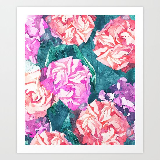 Florals #society6 #decor #lifestyle #fashion #buyart Art Print