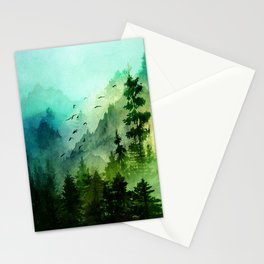 Mountain Morning Stationery Card