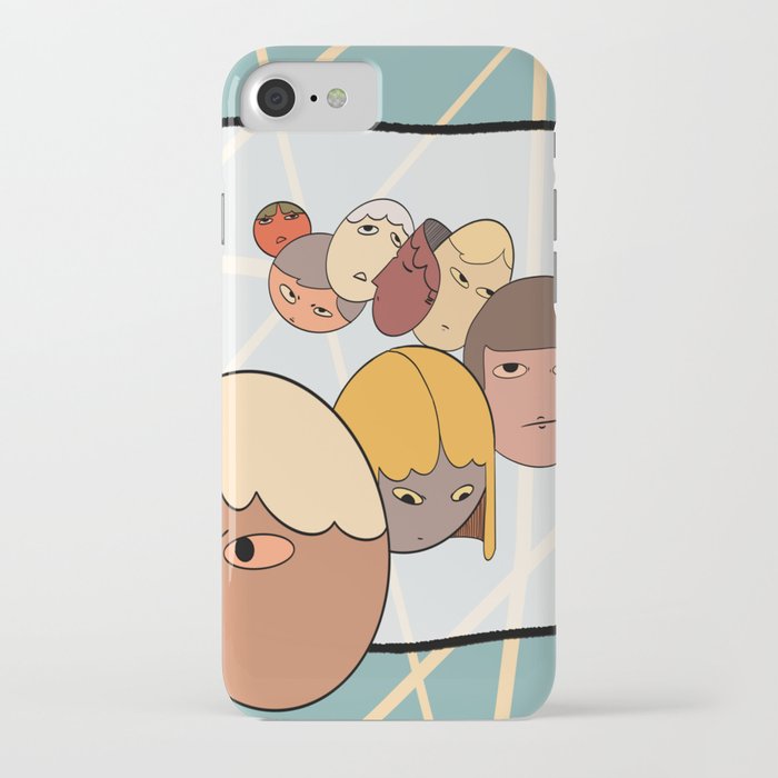 Eggs with masks iPhone Case