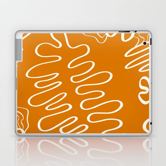 Abstract minimal line fern 3 Laptop & iPad Skin
