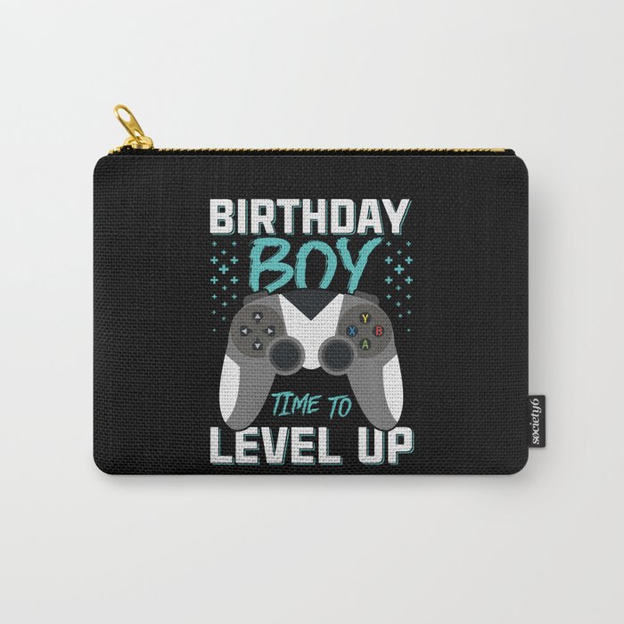 Birthday Boy Time to Level Up Video Game Carry-All Pouch