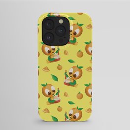 Orange Bird Citrus Swirl iPhone Case
