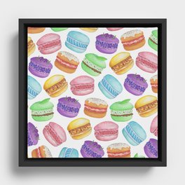 Mad for Macarons Framed Canvas