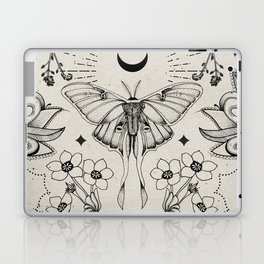 Bohemian Luna Moth Laptop Skin