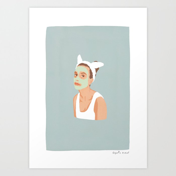 Face Mask Art Print