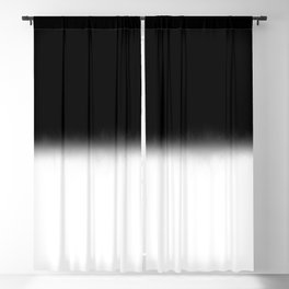 Black and White Split Fade Inverse Blackout Curtain