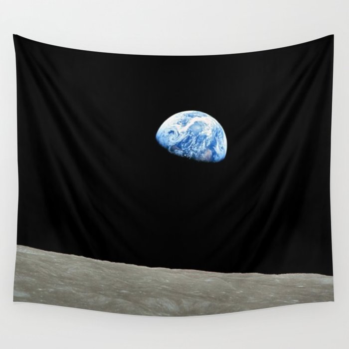 Earthrise High Resolution Wall Tapestry