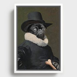 Lord Frenchie Framed Canvas