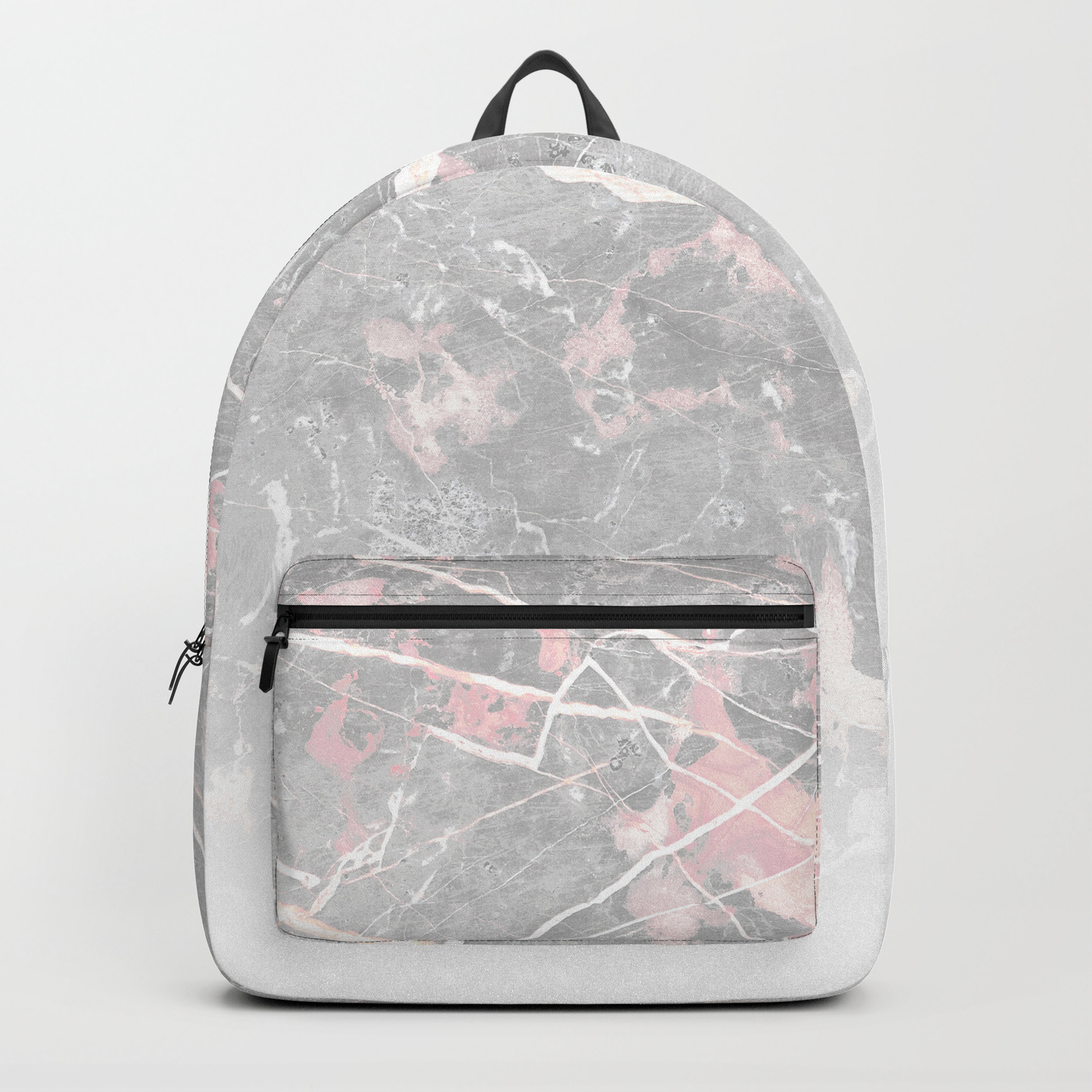 pink gray backpack