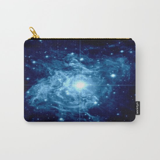 Turquoise Galaxy Star Carry-All Pouch