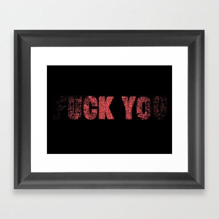 UCK YO Framed Art Print