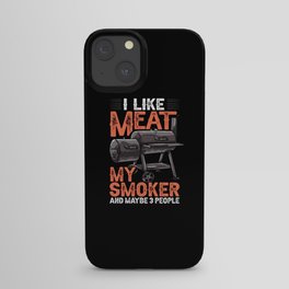 BBQ Smoker Grill Electric Grilling Pellet Recipes iPhone Case