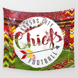 Chiefs Arrow at Dusk Wall Tapestry