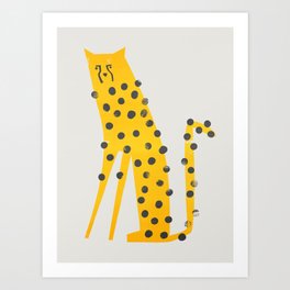Speedy Cheetah Art Print