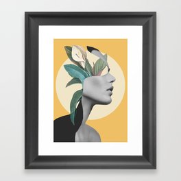 Floral Portrait /collage 3 Framed Art Print