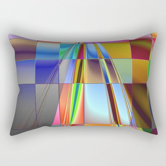 highway to rectangular city Rectangular Pillow