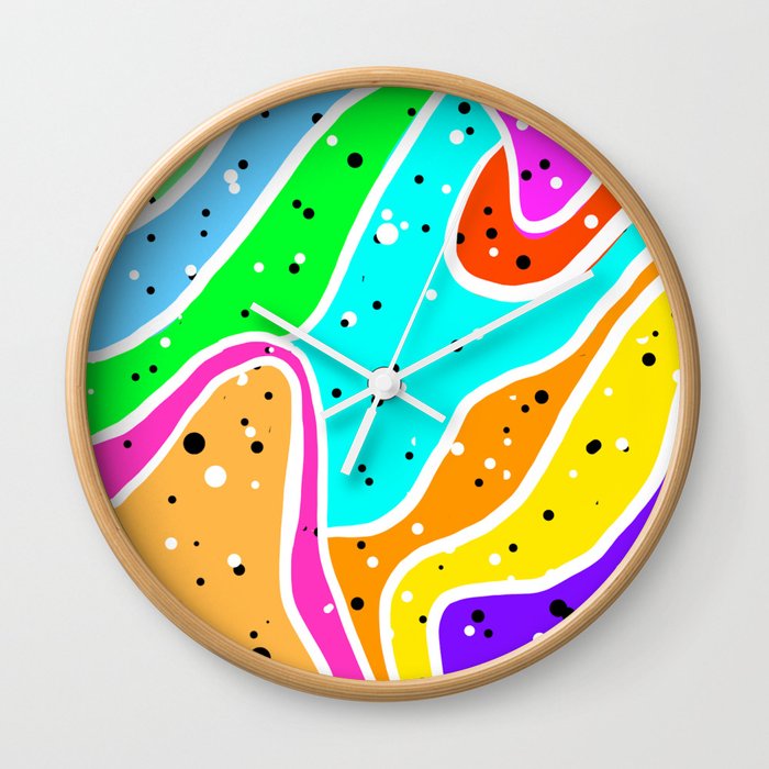 colorfull explosion Wall Clock