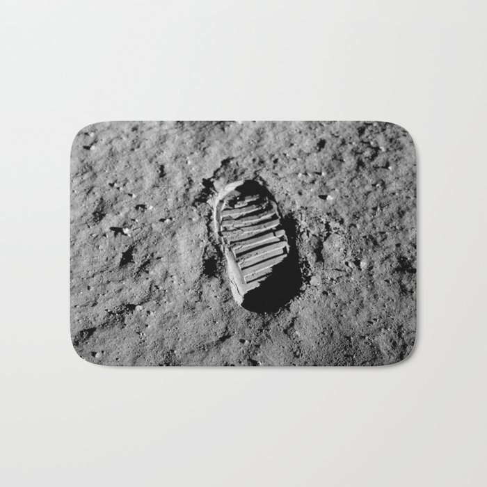 Nasa Picture 1: footprint on the moon Bath Mat